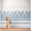 Henna Blue Wall Mural thumbnail 2