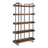 Vancouver Bookshelf Small Light Brown, Shelving & Bookcase by Moe's Home, 44" width x 75" height x 13.5" depth thumbnail 2