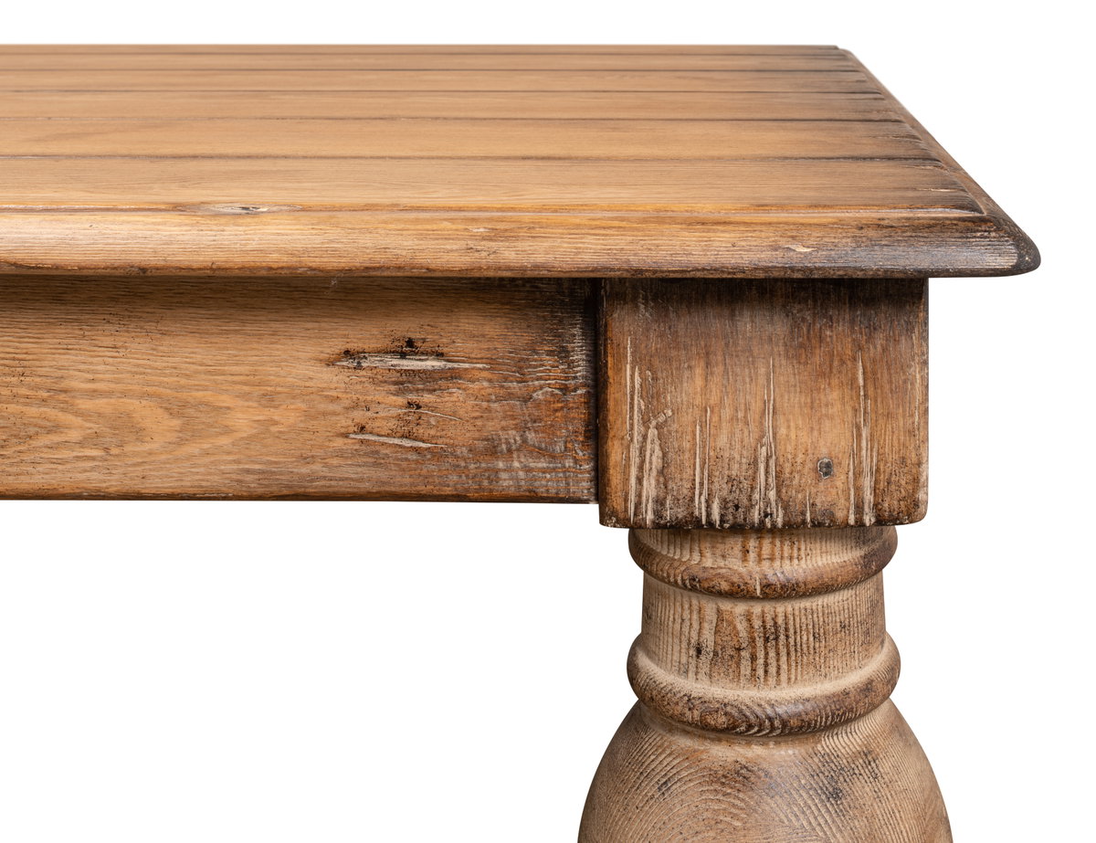Bixby Dining Table, by Sarreid, 3'1" length x 7' width x 2'7" height View 9