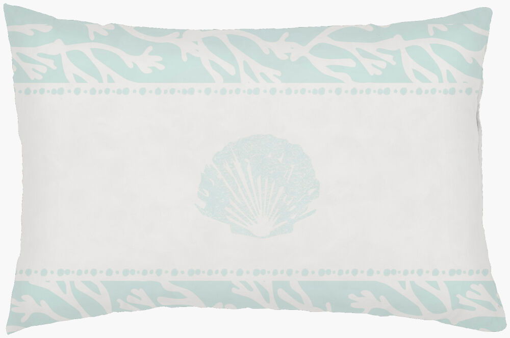 Seasalt & Seashells Lumbar Pillow, Decorative Pillow by Surya, 14" length x 24" width