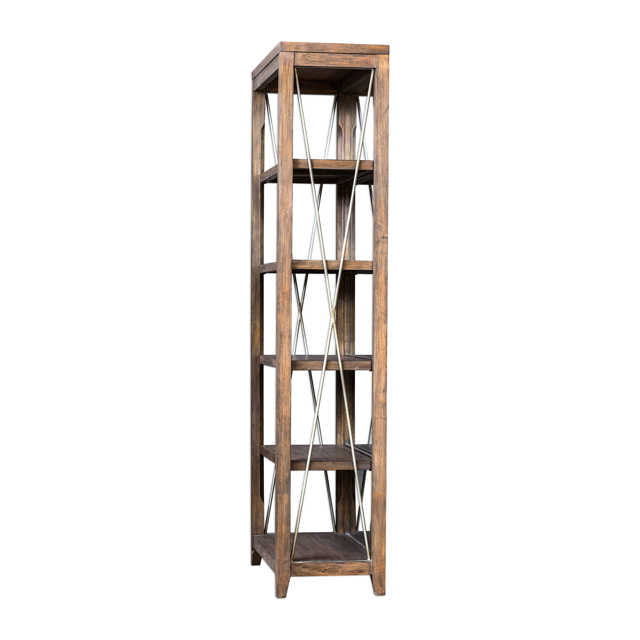 Delancey Weathered Oak Etagere large image 