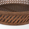 Thala Medium Brown Round Wicker Tray (Set of 2), Decorative Tray by Mercana, 20.47" length x 20.47" width x 4.5" height thumbnail 6