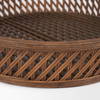 Thala Medium Brown Round Wicker Tray (Set of 2), Decorative Tray by Mercana, 20.47" length x 20.47" width x 4.5" height thumbnail 8