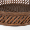 Thala Medium Brown Round Wicker Tray (Set of 2), Decorative Tray by Mercana, 20.47" length x 20.47" width x 4.5" height thumbnail 8