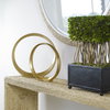 Jimena Gold Ring Sculptures Set/2, Figurines & Statue by Uttermost, 14.25" width x 14" height x 2" depth thumbnail 4