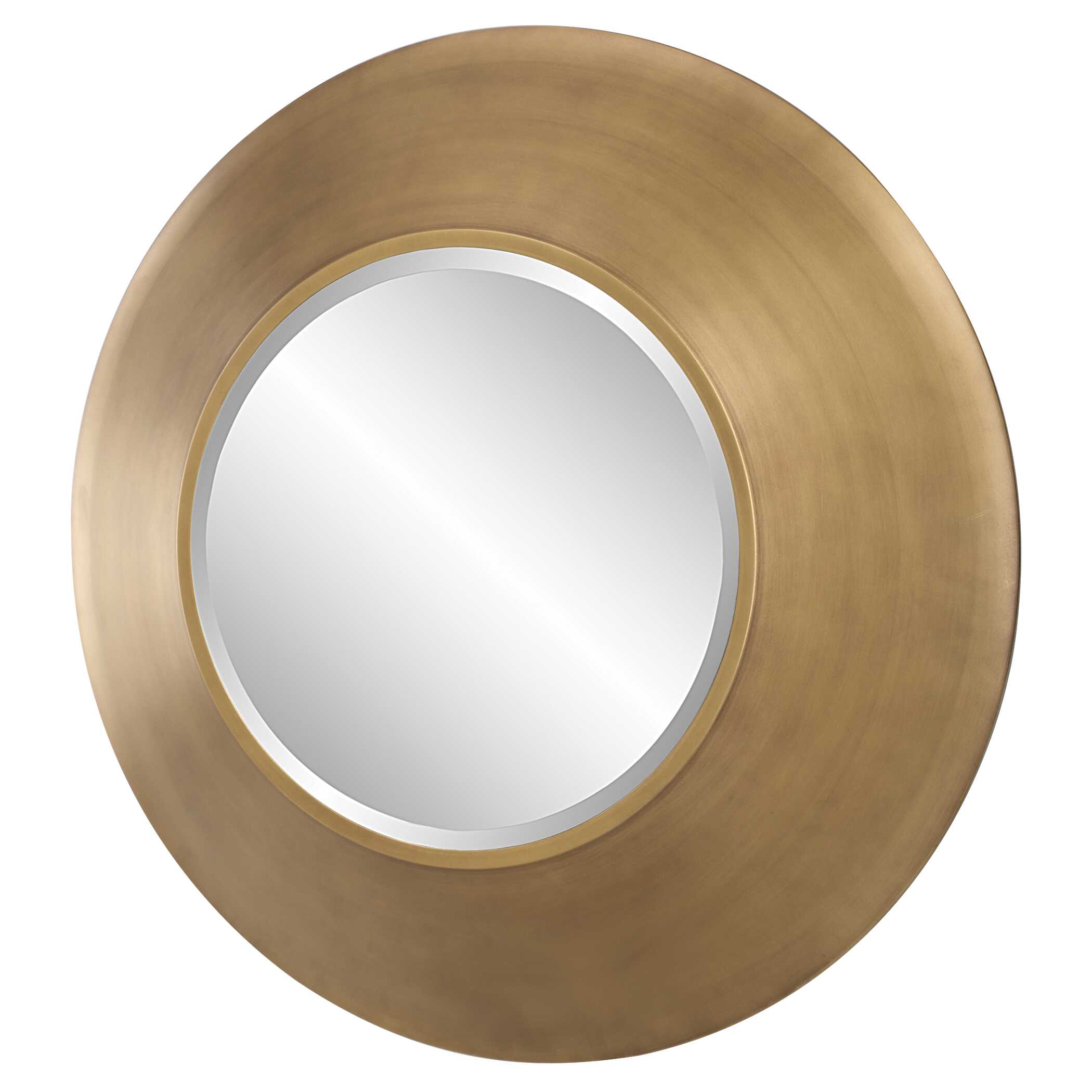 Contessa Round Gold Mirror, by Uttermost, 29.5" width x 29.5" height x 3.75" depth View 5