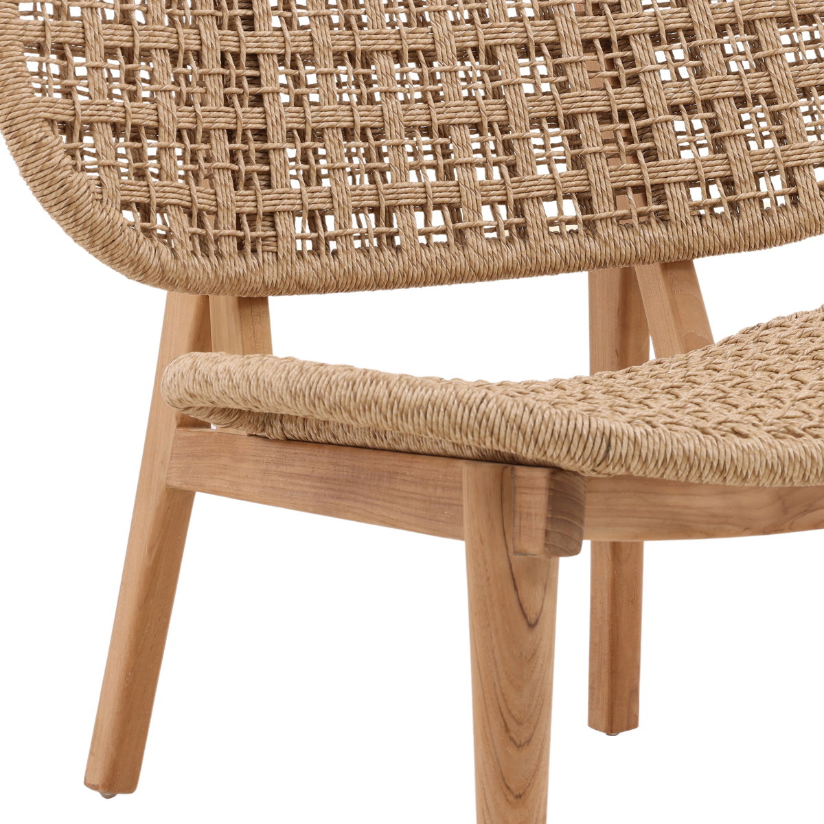 Hermosillo Outdoor Occasional Chair Natural, Accent Chair by Dovetail, 31" width x 30" height x 30" depth View 6