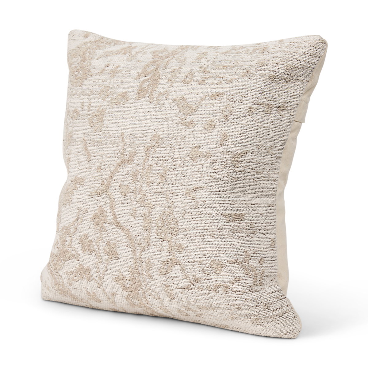 Khloe Cream Square Pillow Cover, Decorative Pillow by Mercana, 20" length x 0.5" width x 20" height View 1