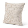 Khloe Cream Square Pillow Cover, Decorative Pillow by Mercana, 20" length x 0.5" width x 20" height thumbnail 1