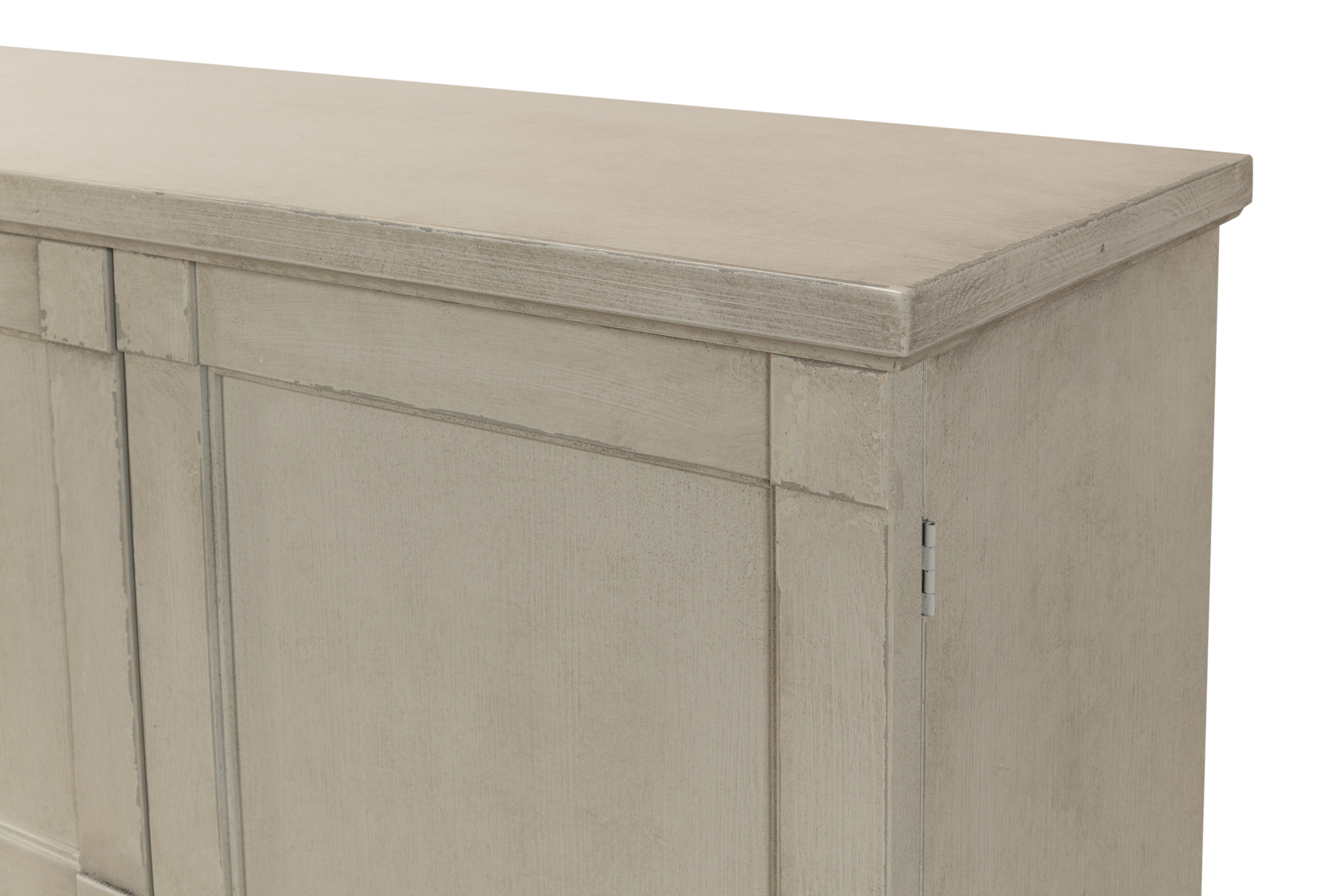 *Lionisio Buffet,75',Wash Gray,Wood Drs, Cabinets & Sideboard by Sarreid, 75" length x 15" width x 37" height View 6