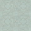 Quatrefoil Trellis Blue Peel & Stick Wallpaper, by York Wall, 20' length x 1'8.5" width x 0.02" depth thumbnail 1