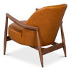 Pindar Armchair, Leather, New Tan, Seating by Sarreid, 30" length x 31" width x 30" height thumbnail 11