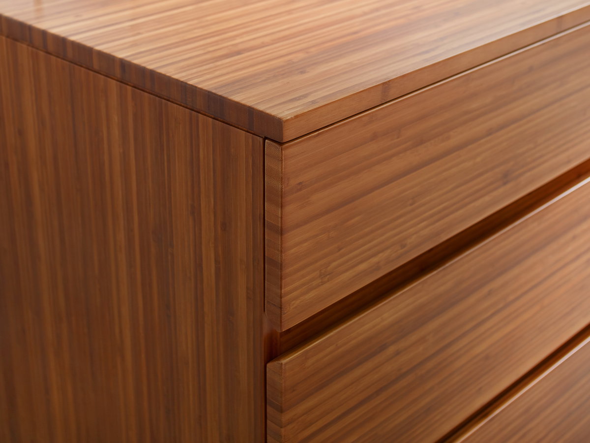 Ventura 4 Drawer High Chest, Dresser by Greenington, 18" length x 34" width x 43.5" height View 6