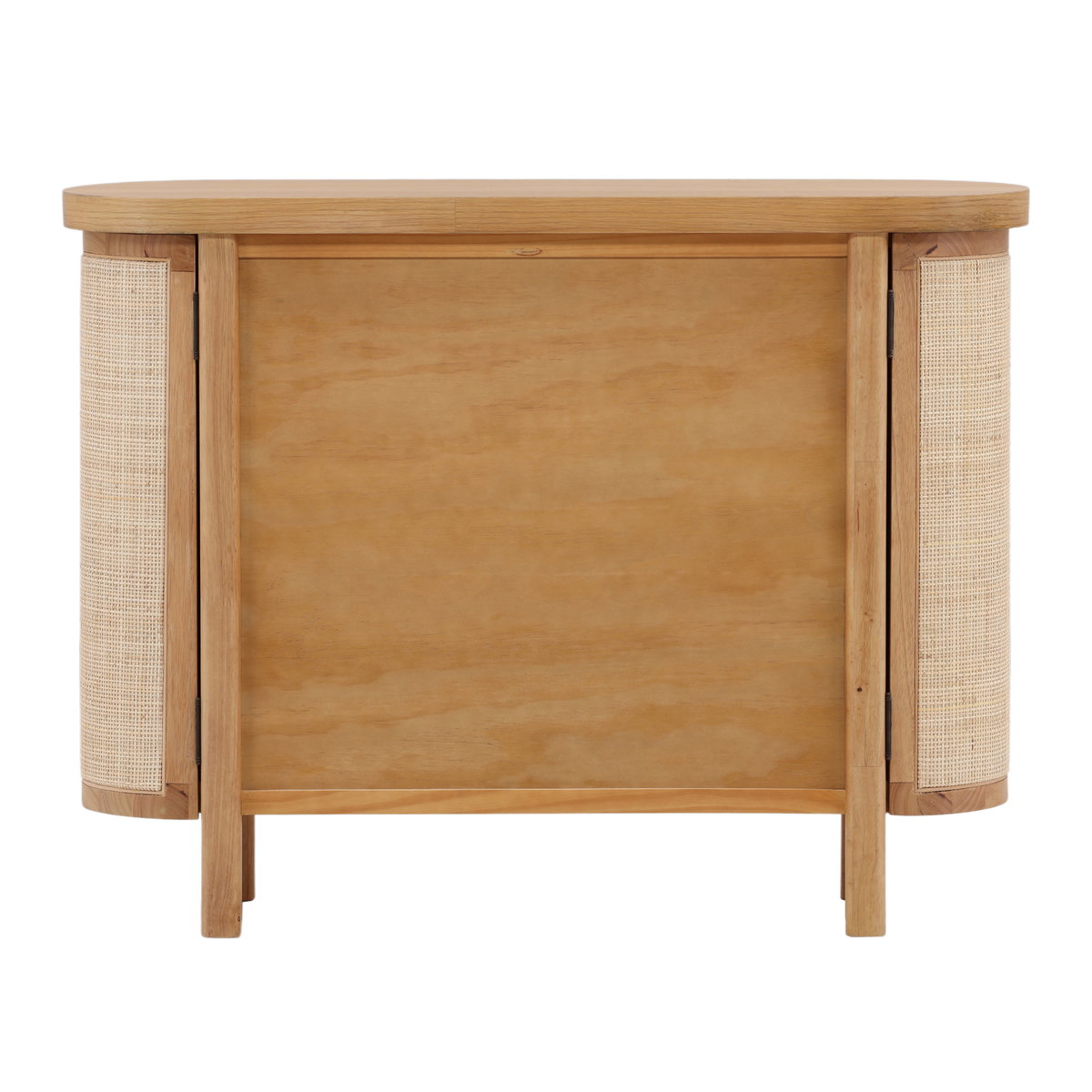 Elara Sideboard Natural, Sideboards & Buffet by Dovetail, 47.25" width x 36.25" height x 14" depth View 4
