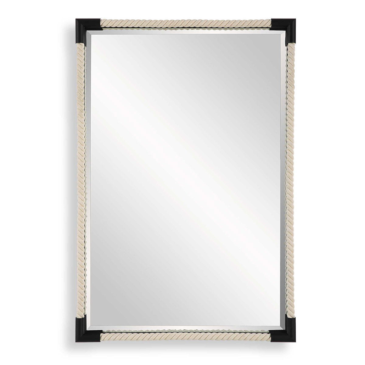 Marina Rope Mirror, by Uttermost, 2'0.12" width x 3' height x 1.75" depth View 1