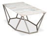 Trapezoid Coffee Table  Marble Top thumbnail 5