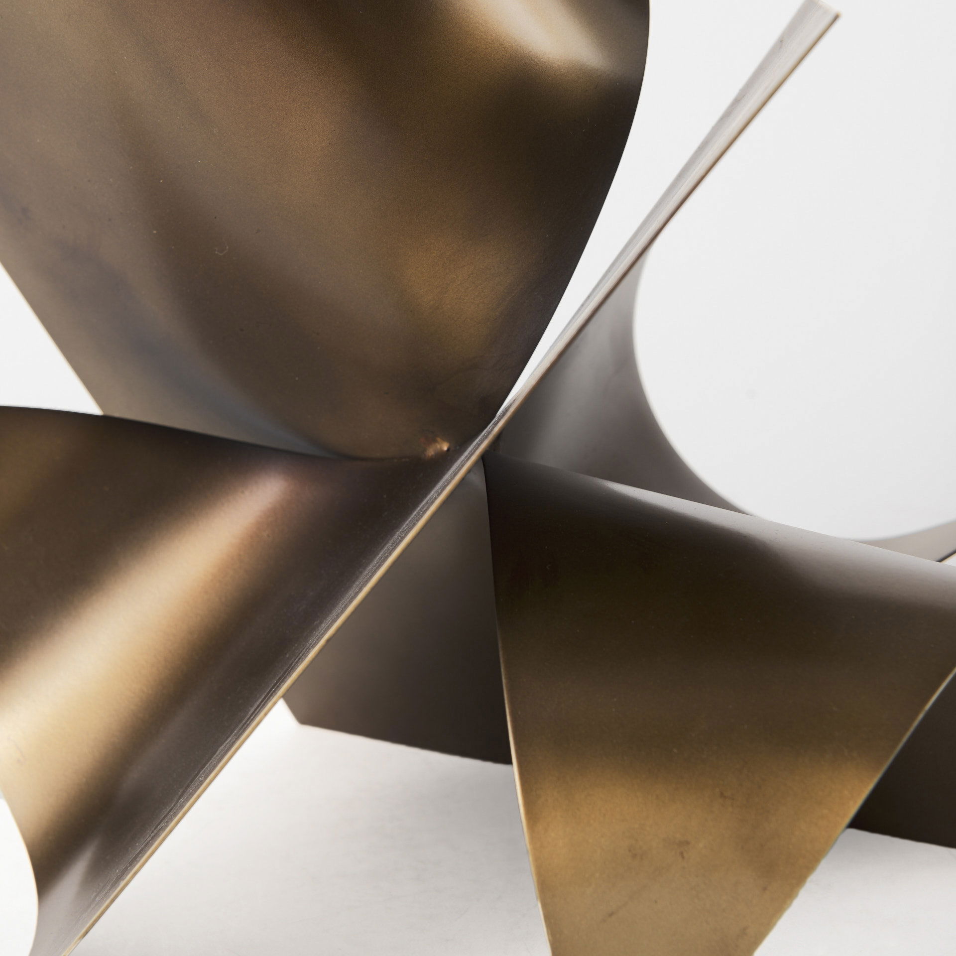 Francesca Antique Gold Metal Sculptural Decorative Object, by Mercana, 11.81" length x 11.81" width x 11.81" height View 8