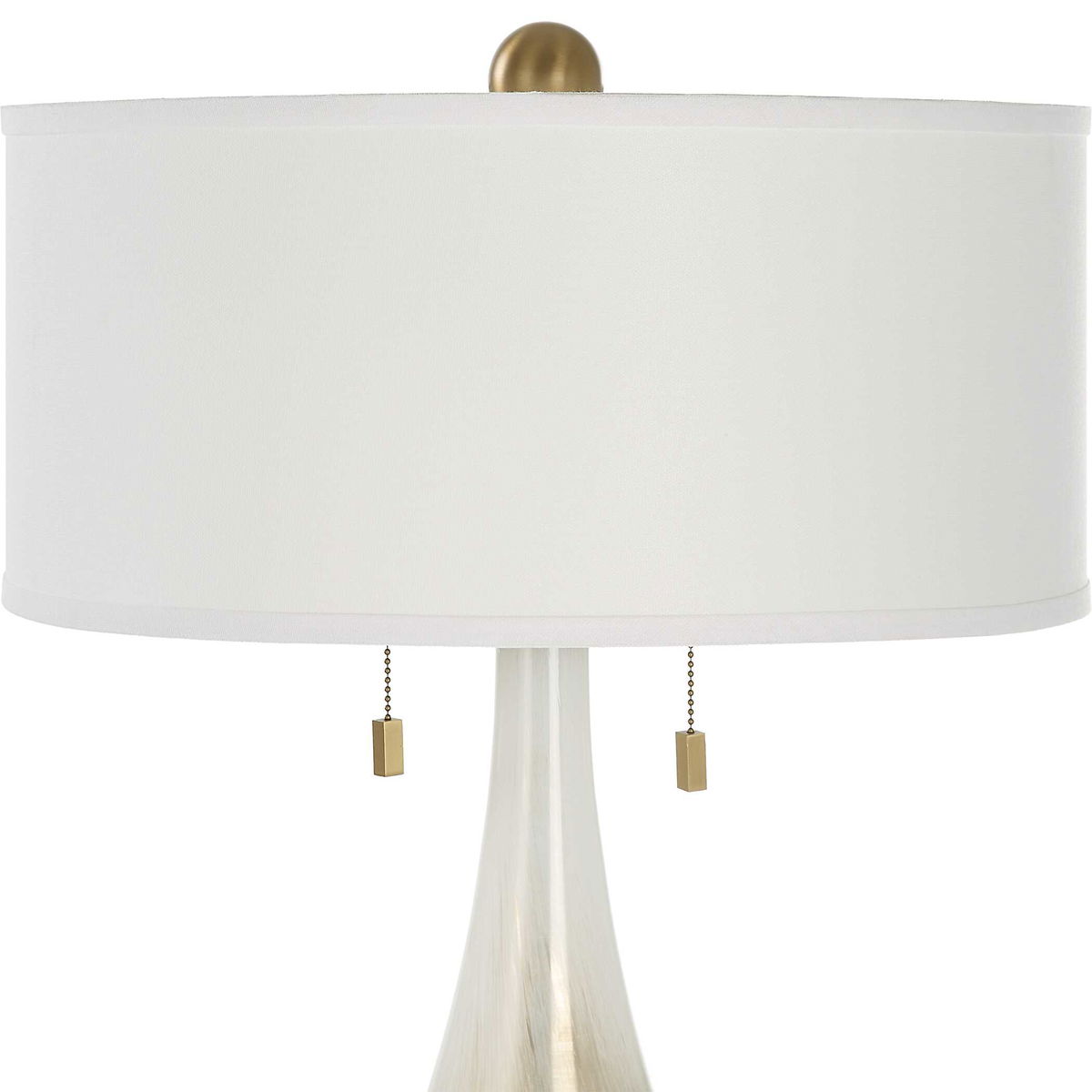 Cardoni Bronze Glass Table Lamp, by Uttermost, 18" width x 32.25" height x 18" depth View 7
