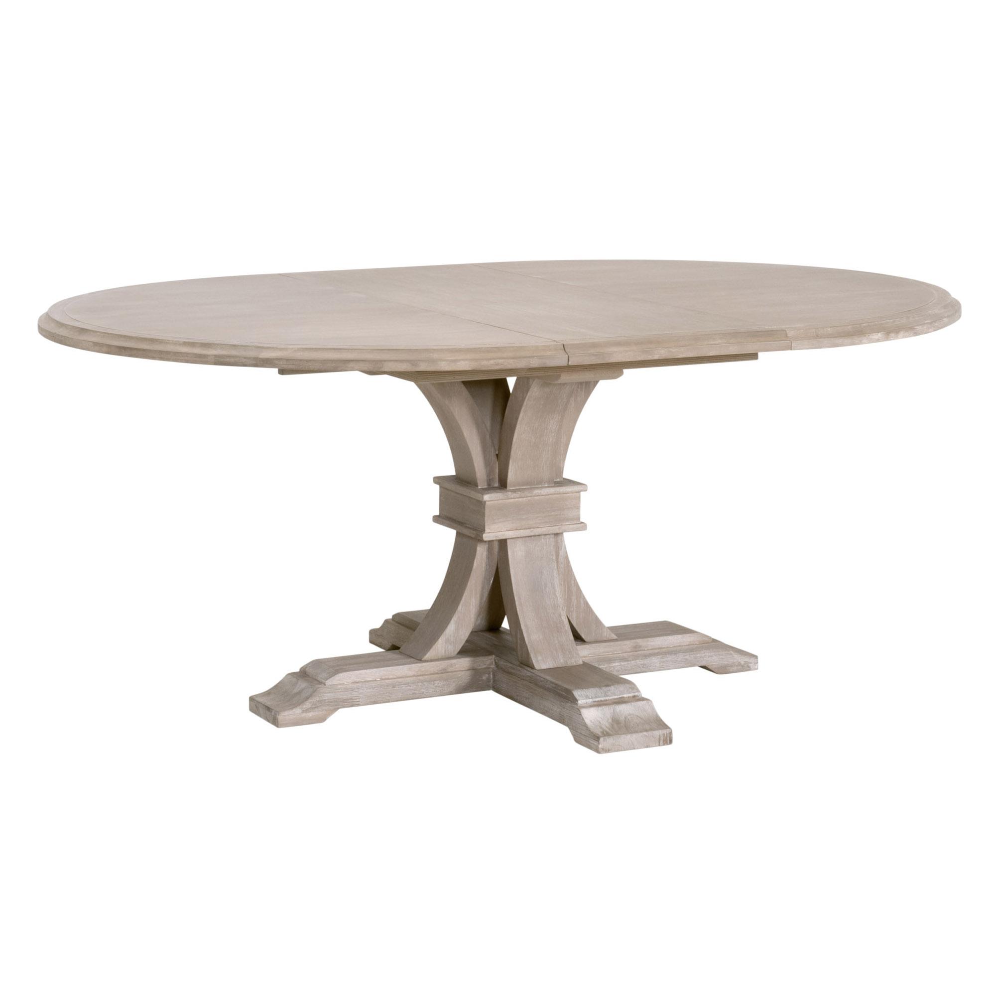 Devon 54' Round Extension Dining Table, by Essentials for Living, 54" width x 30" height x 54" depth View 3