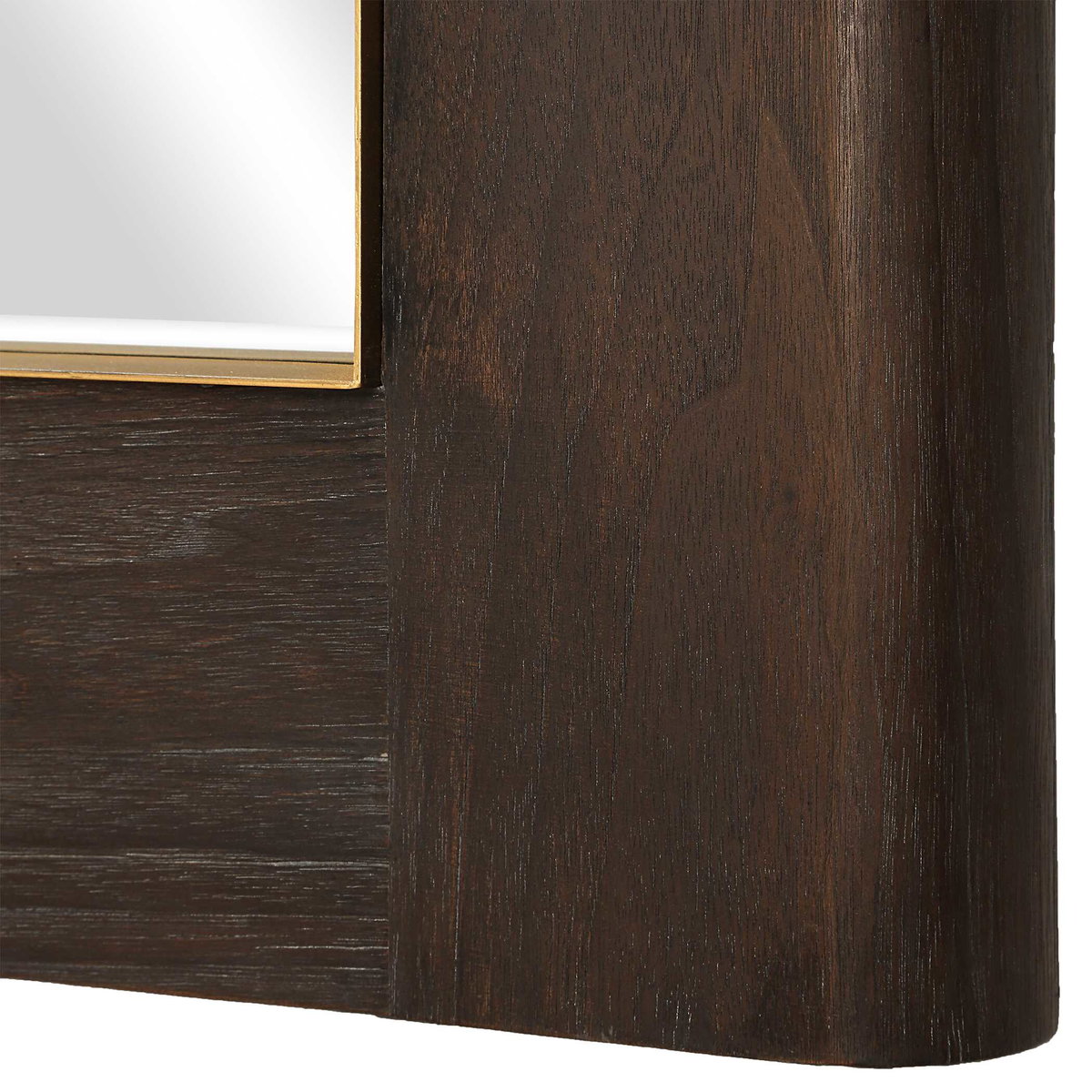 Catron Aged Walnut Mirror, by Uttermost, 2'9.87" width x 3'9.62" height x 2" depth View 6