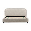 Agi Bed King Beige, by Dovetail, 88.5" width x 43.5" height x 88" depth thumbnail 2