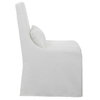 Coley White Armless Chair, Accent Chair by Uttermost, 23" width x 39.5" height x 25" depth thumbnail 6