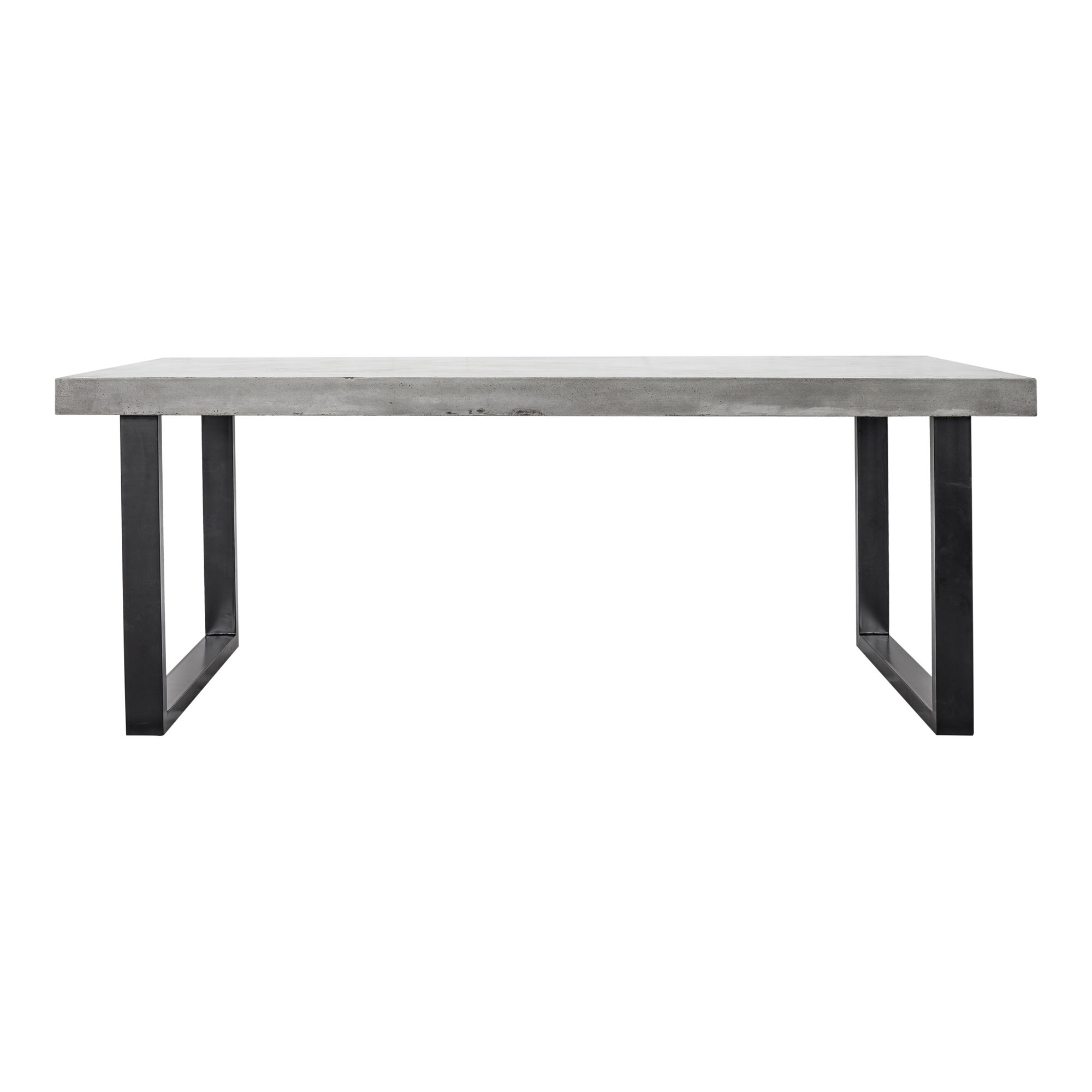 Jedrik Outdoor Dining Table Large Grey, Outdoor Table by Moe's Home, 6'7" width x 2'6" height x 3'3.5" depth View 1