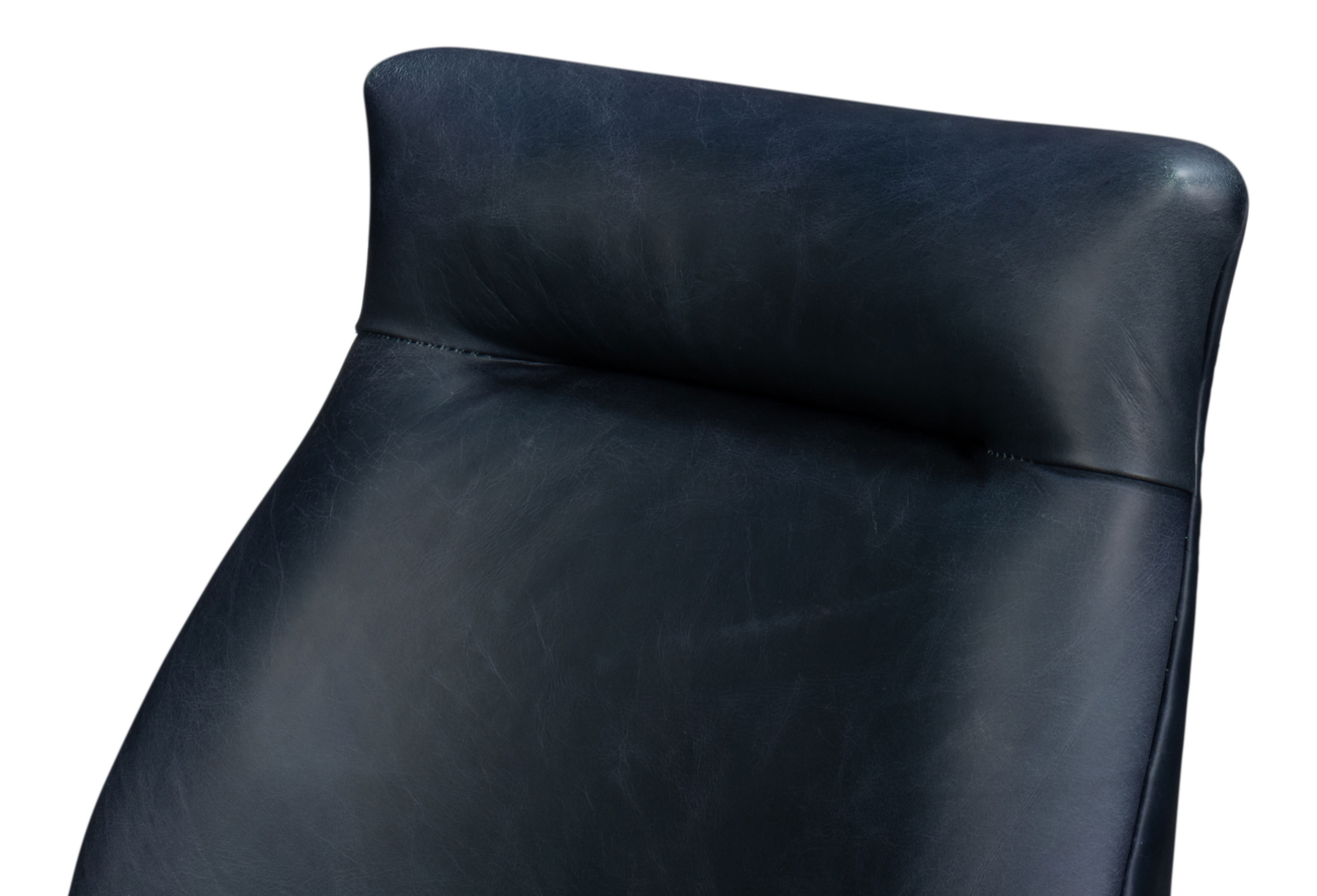 Jefferson Distilled Leather Dining Chair, Seating by Sarreid, 20" length x 25" width x 36" height View 4