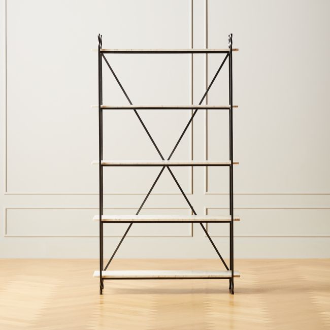 Online Designer Combined Living/Dining Tourne Marble Etagere