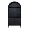 Wilde Display Cabinet Black Oak, Cabinets & Sideboard by Moe's Home, 37.5" width x 79" height x 16.5" depth thumbnail 1