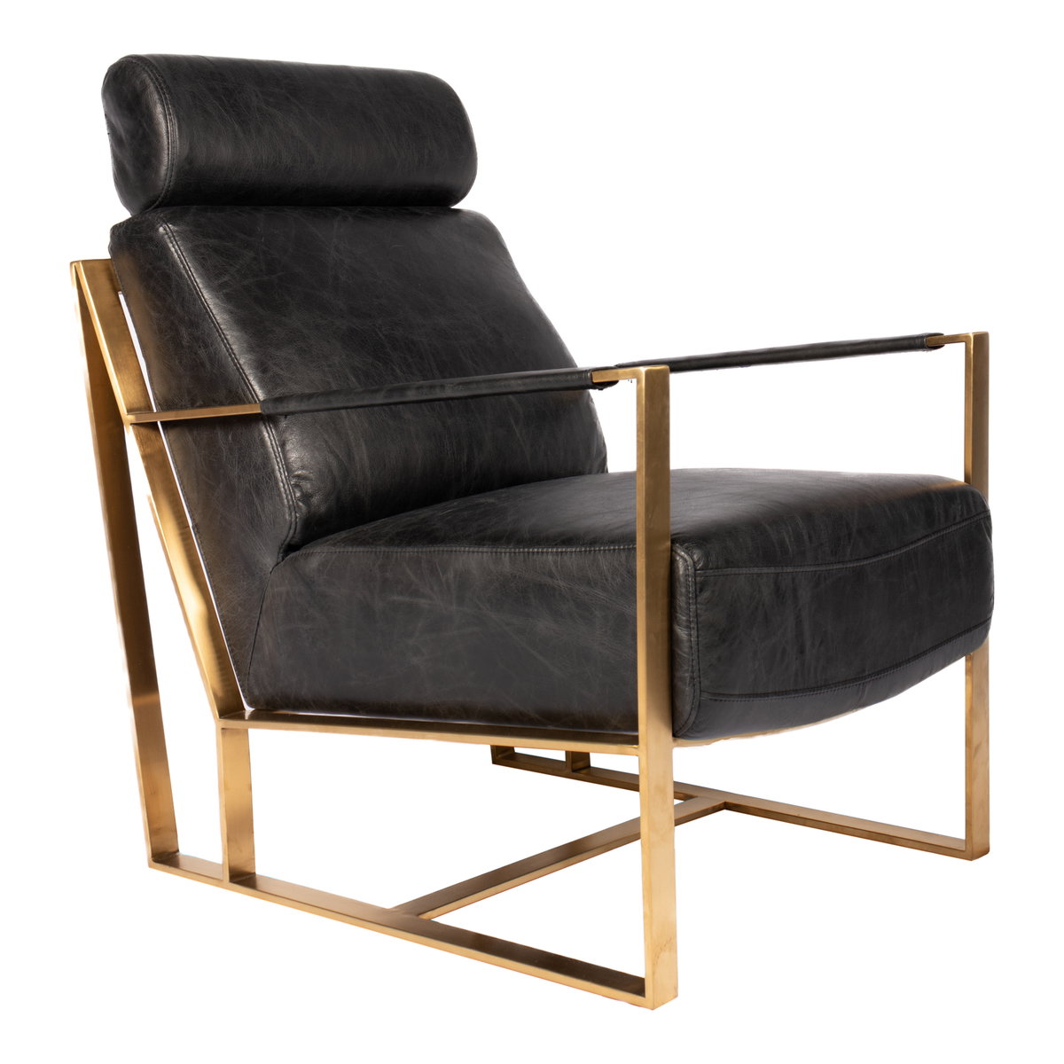 Paradiso Chair Black, Accent Chair by Moe's Home, 24.5" width x 38.5" height x 34.5" depth View 2