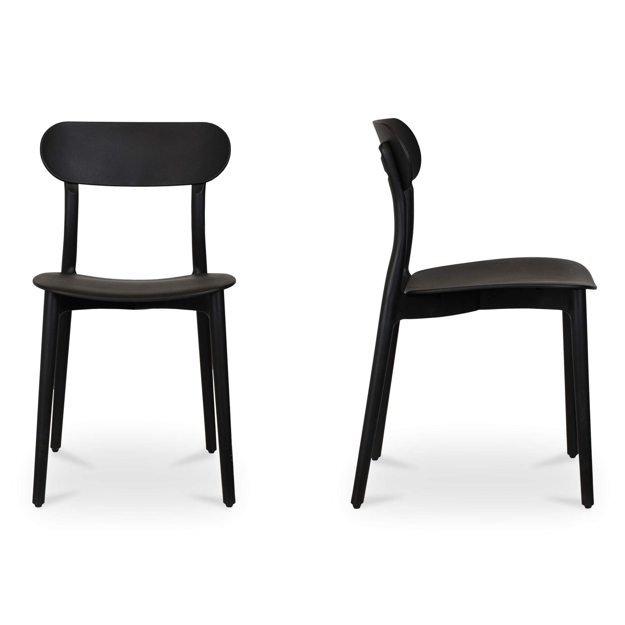 Kent Outdoor Dining Chair Black - Set Of Two large image 