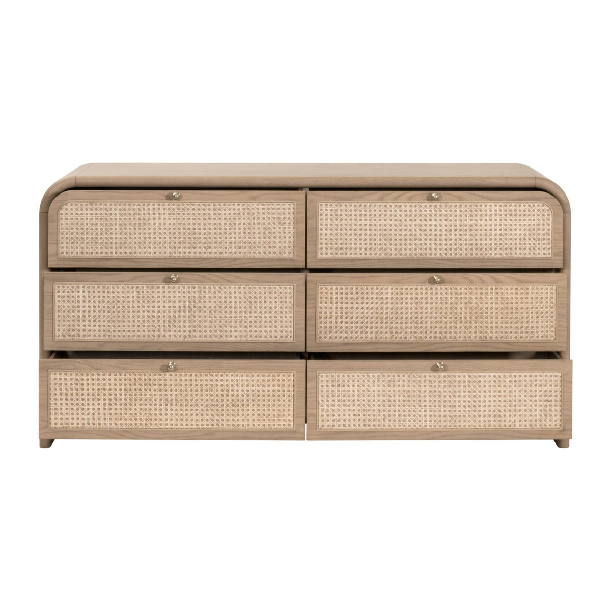 Cannes 6-Drawer Double Dresser, by Essentials for Living, 68" width x 35" height x 20" depth View 2