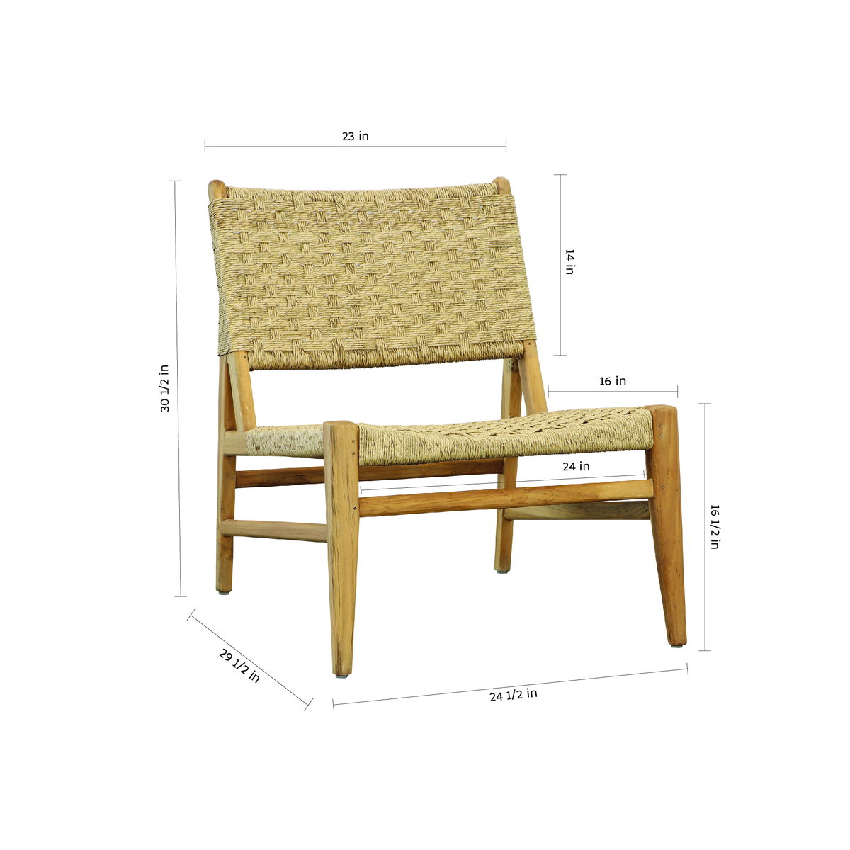 Mable Occasional Chair, Accent Chair by Dovetail, 25.3" width x 30.5" height x 30.1" depth View 7