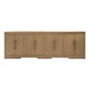 Delacruz Sideboard Natural, Sideboards & Buffet by Dovetail, 106.2" width x 36.5" height x 18.8" depth thumbnail 2