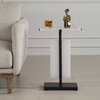 Elements Bubble Glass Accent Table, Side & End Table by Uttermost, 16.5" width x 24" height x 10.5" depth thumbnail 2