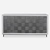 Checkerboard 4 Door Gray Cabinet thumbnail 0