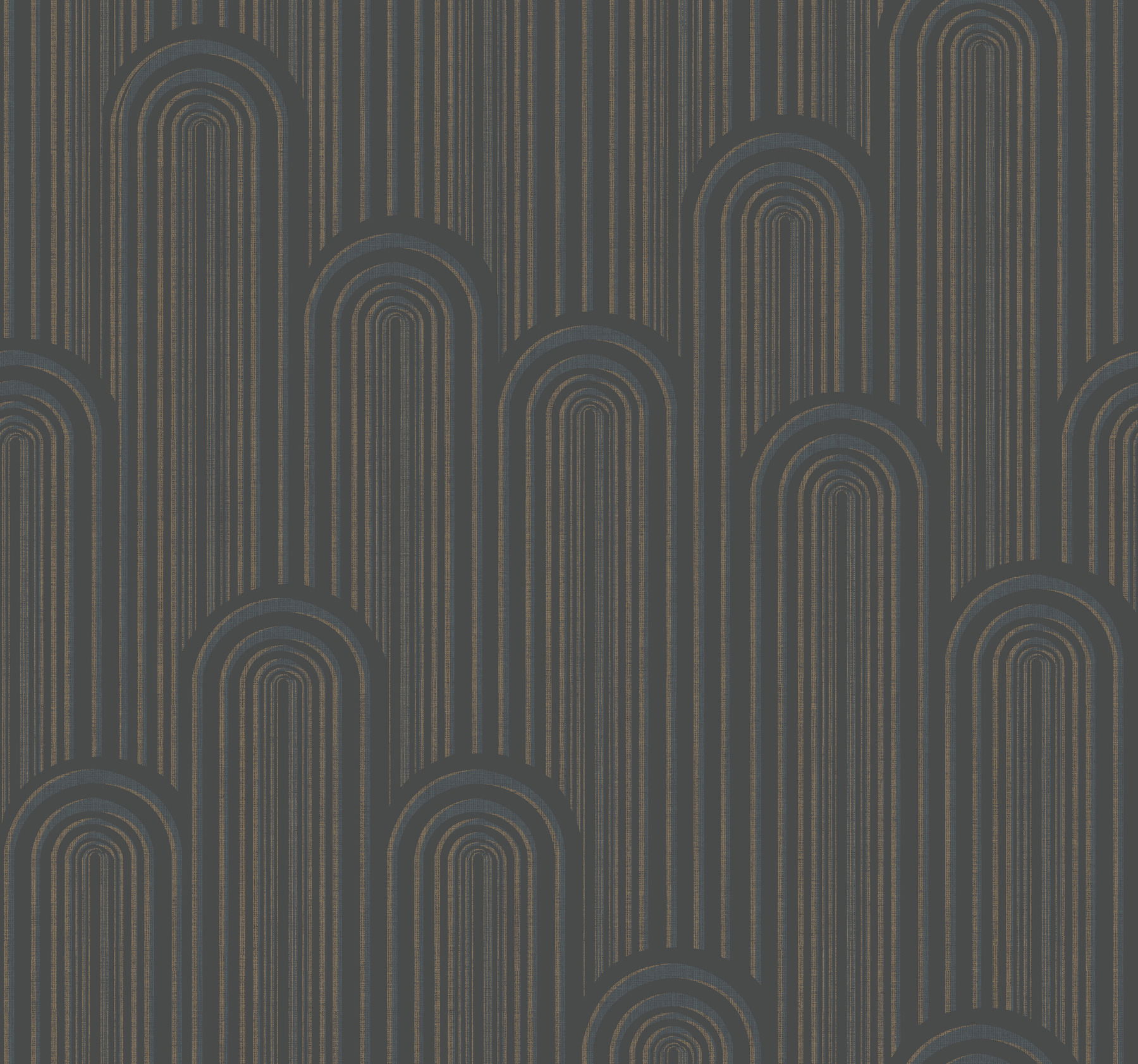 Speakeasy Black Metallic Wallpaper, by York Wall, 27' length x 2'3" width x 0.02" depth View 1