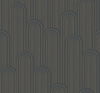 Speakeasy Black Metallic Wallpaper, by York Wall, 27' length x 2'3" width x 0.02" depth thumbnail 1