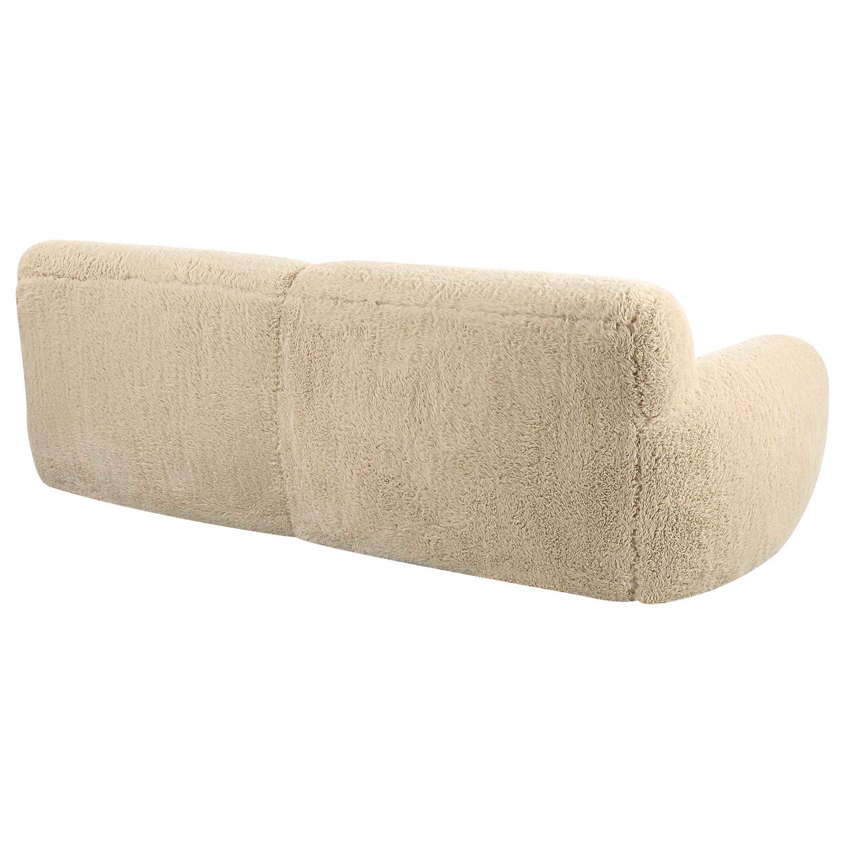 Abide Rounded Sheepskin Sofa, Furniture by Uttermost, 96" width x 31" height x 42" depth View 7