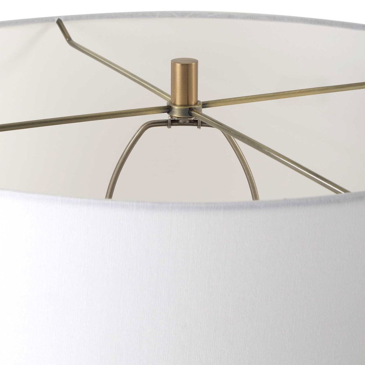 Knox Travertine Floor Lamp, by Uttermost, 1'8" width x 5'6" height x 1'8" depth View 7
