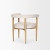 Arden Dining Chair with Medium Brown Wood and Cream Twill Fabric thumbnail 5