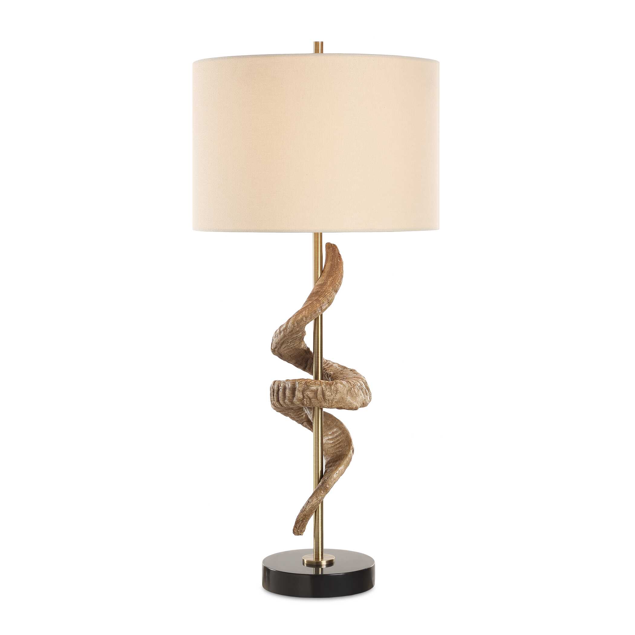 Rams Horn Table Lamp, by Uttermost, 15" width x 33.5" height x 15" depth View 1