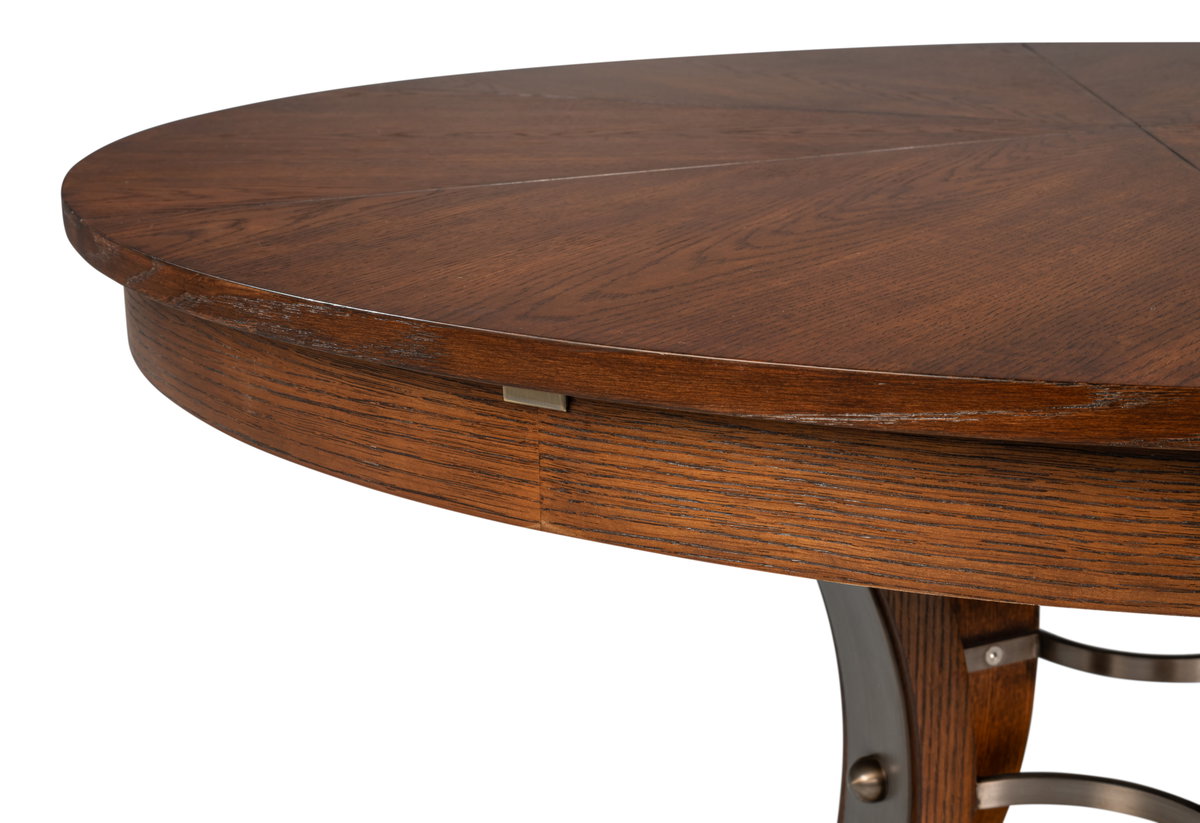 Tower Jupe Dining Table  Med Palladio, by Sarreid, 4'7" length x 4'7" width x 2'6" height View 4