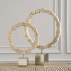 Ivory Fusion Stone Rings Set/2, Decorative by Uttermost, 16.5" width x 22.75" height x 16.5" depth thumbnail 3