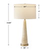 Perkins Travertine Table Lamp, by Uttermost, 17" width x 31.62" height x 17" depth thumbnail 3