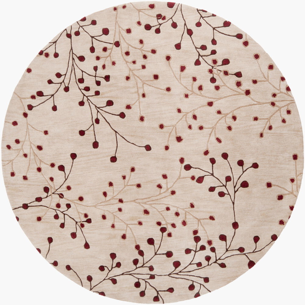Athena Handmade Rug, by Surya, 8' length x 8' width