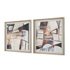Vetrina Framed Abstract Prints Set/2, Painting by Uttermost, 34.87" width x 34.87" height x 2" depth thumbnail 5