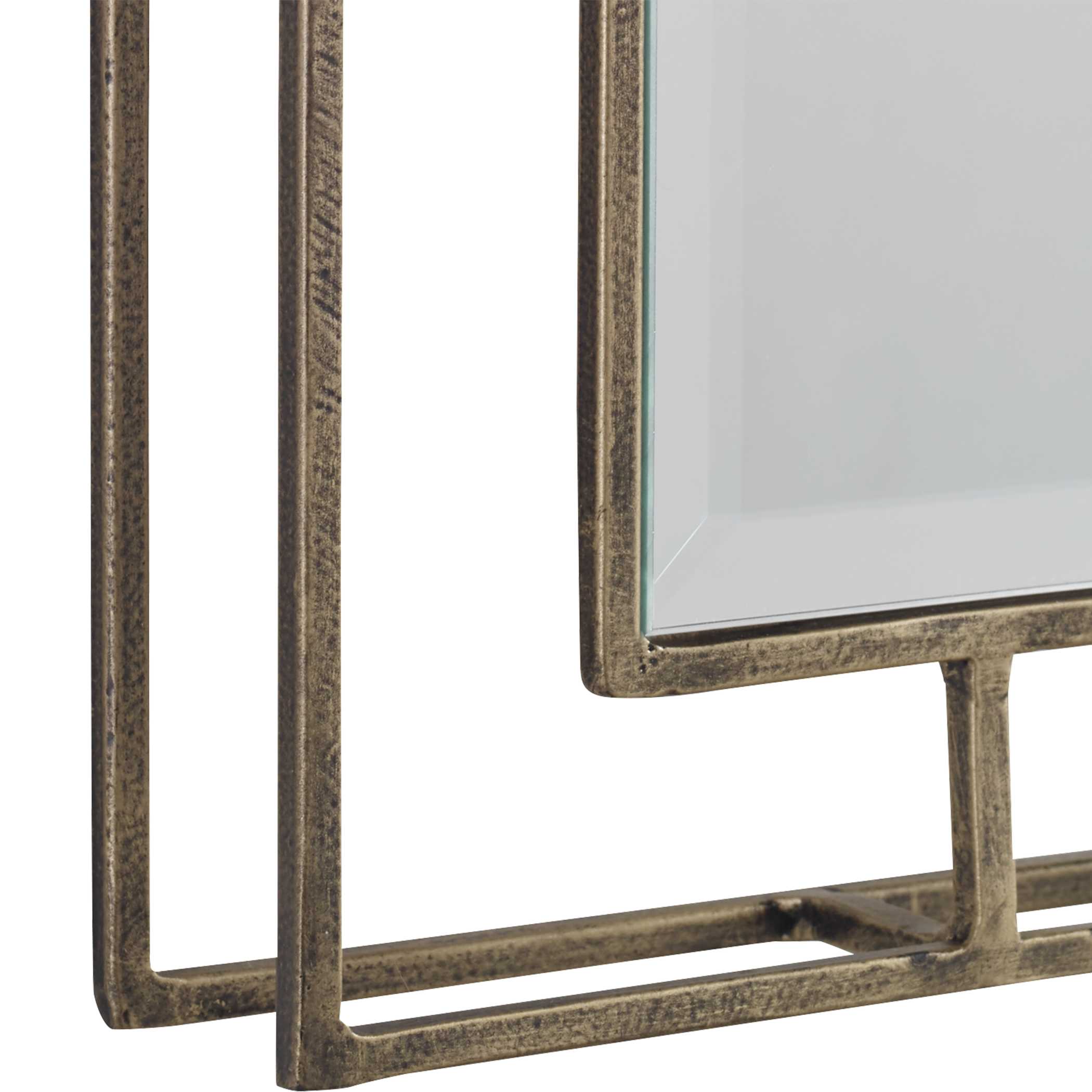 Rutledge Gold Mirrors Set/2, by Uttermost, 7.75" width x 30" height x 1.75" depth View 5