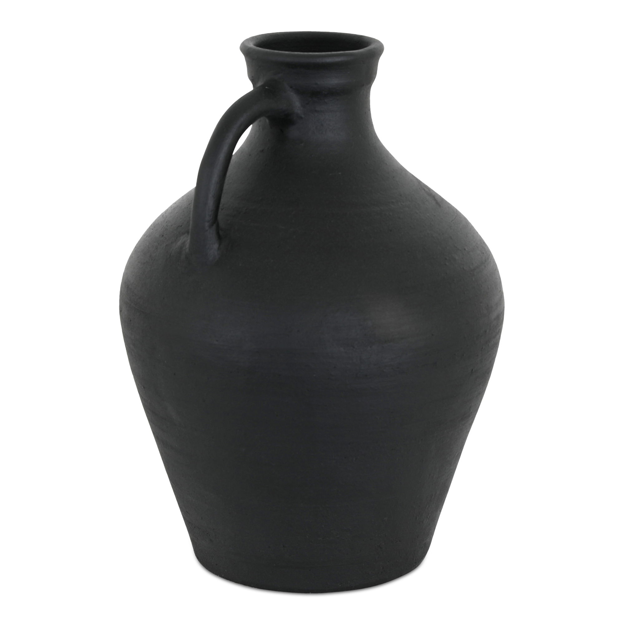 Lyra Vase Black Terracotta large image 
